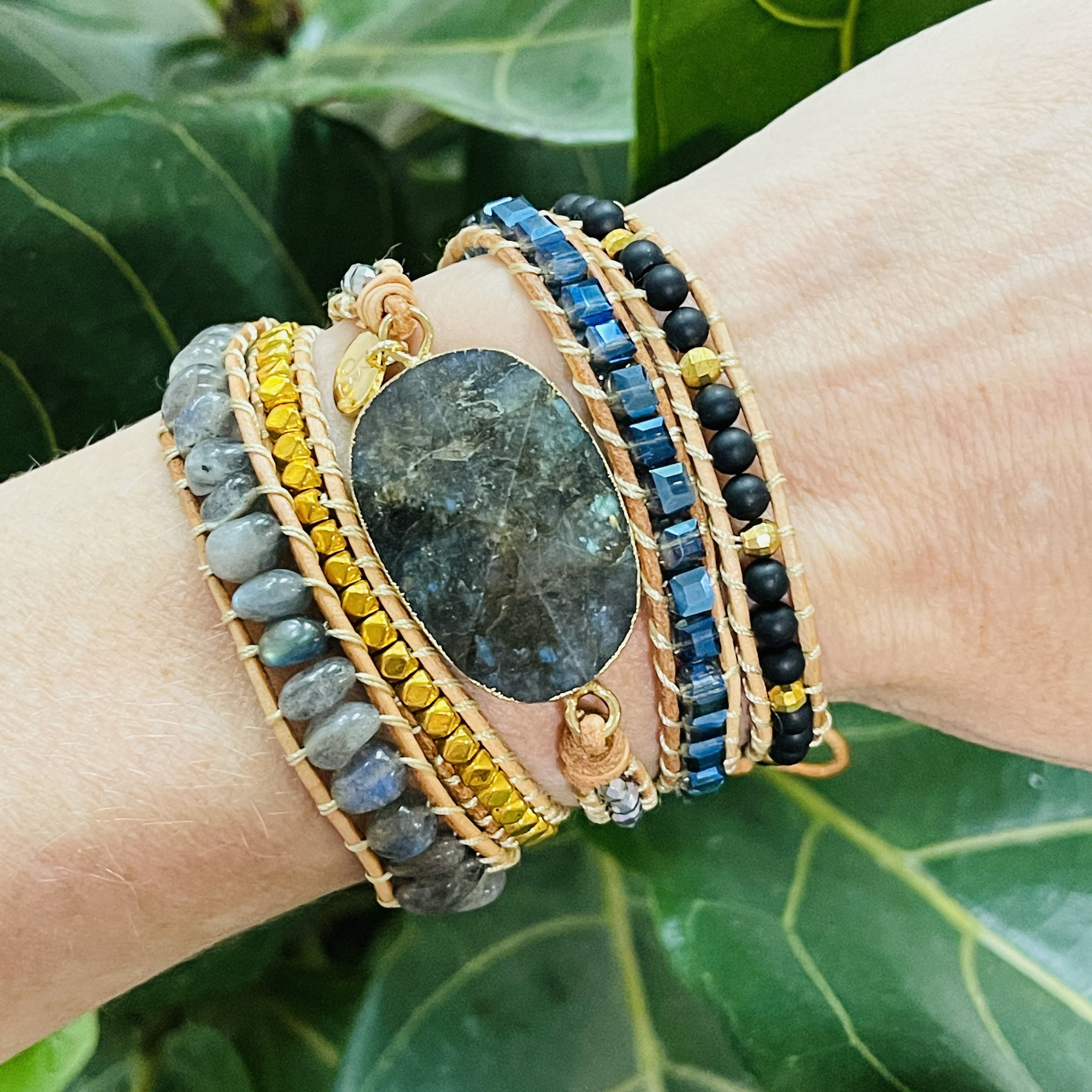 Labradorite hot sale wrap bracelet