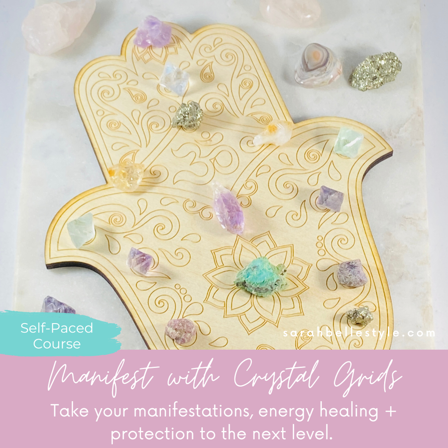 manifest with crystal grids course bundle sarah belle
