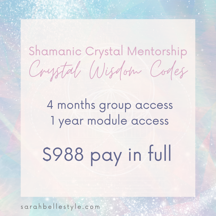 SARAH BELLE CRYSTAL WISDOM CODES SHAMANIC CRYSTAL MENTORSHIP