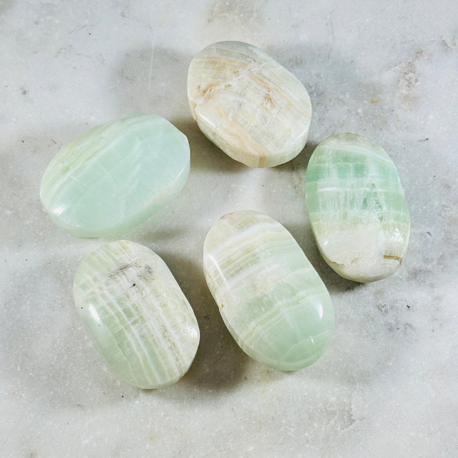 sarah belle carribean calcite palm stone