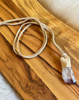 sarah belle handmade crystal talisman necklace