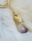 sarah belle handmade crystal talisman necklace