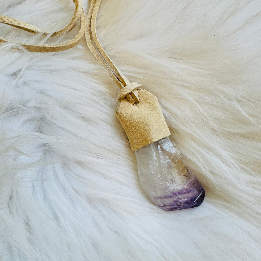 sarah belle handmade crystal talisman necklace