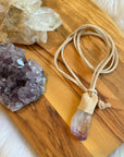 sarah belle handmade crystal talisman necklace