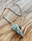 Sarah Belle Dalmatian Jasper Pendulum