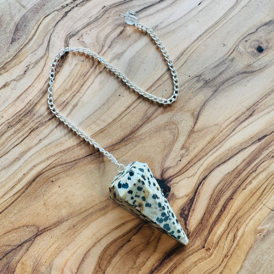 Sarah Belle Dalmatian Jasper Pendulum