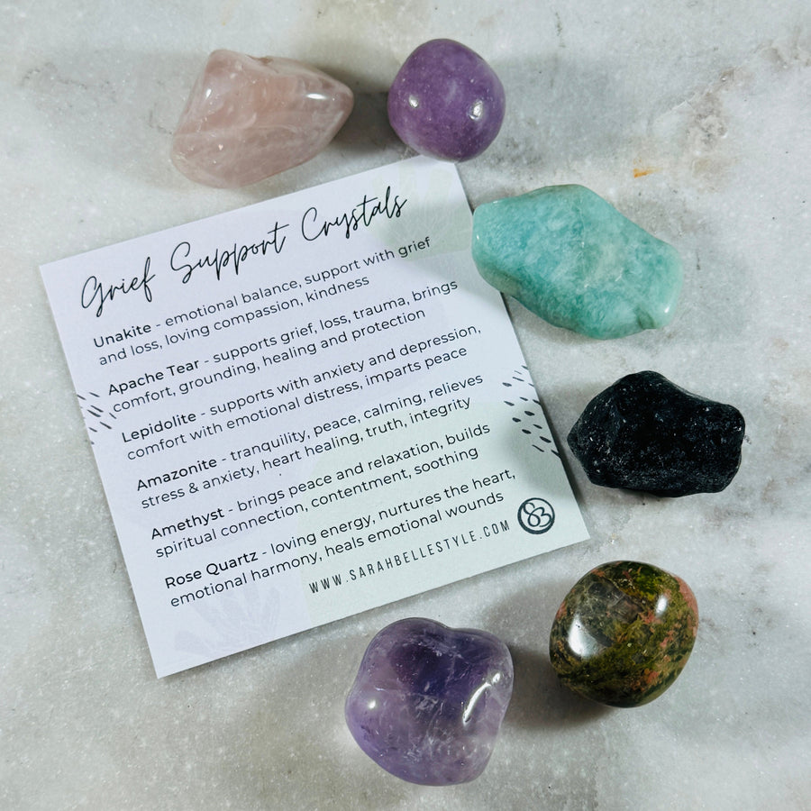 sarah belle crystals for grief support