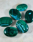 sarah belle malachite palm stone with chrysocolla