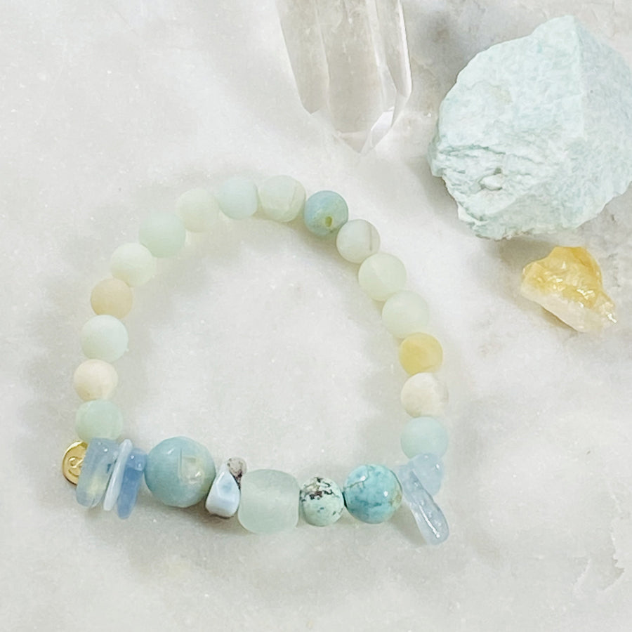 healing gemstone stacking bracelet custom jewelry