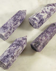 Lepidolite healing crystal point