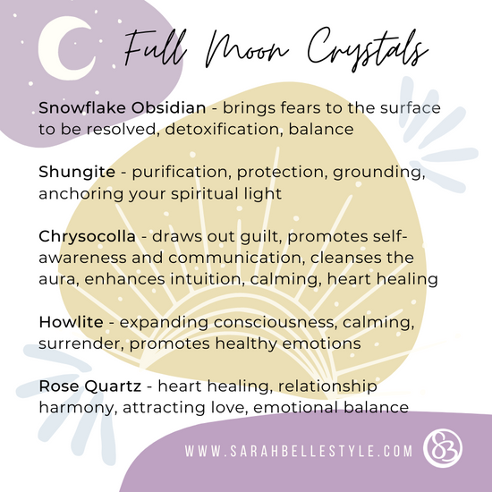 Full Moon Crystals Sarah Belle